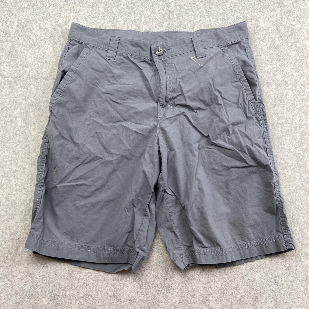 Columbia Shorts Mens 30 (31x8) Gray Chino Cotton Blend Outdoor Casual